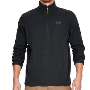 Black Under Armour Off Grid Solid Fleece Pullover